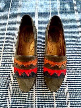 Santoni vintage Vero Cuoio Italian Suede loafers Men’s size 11